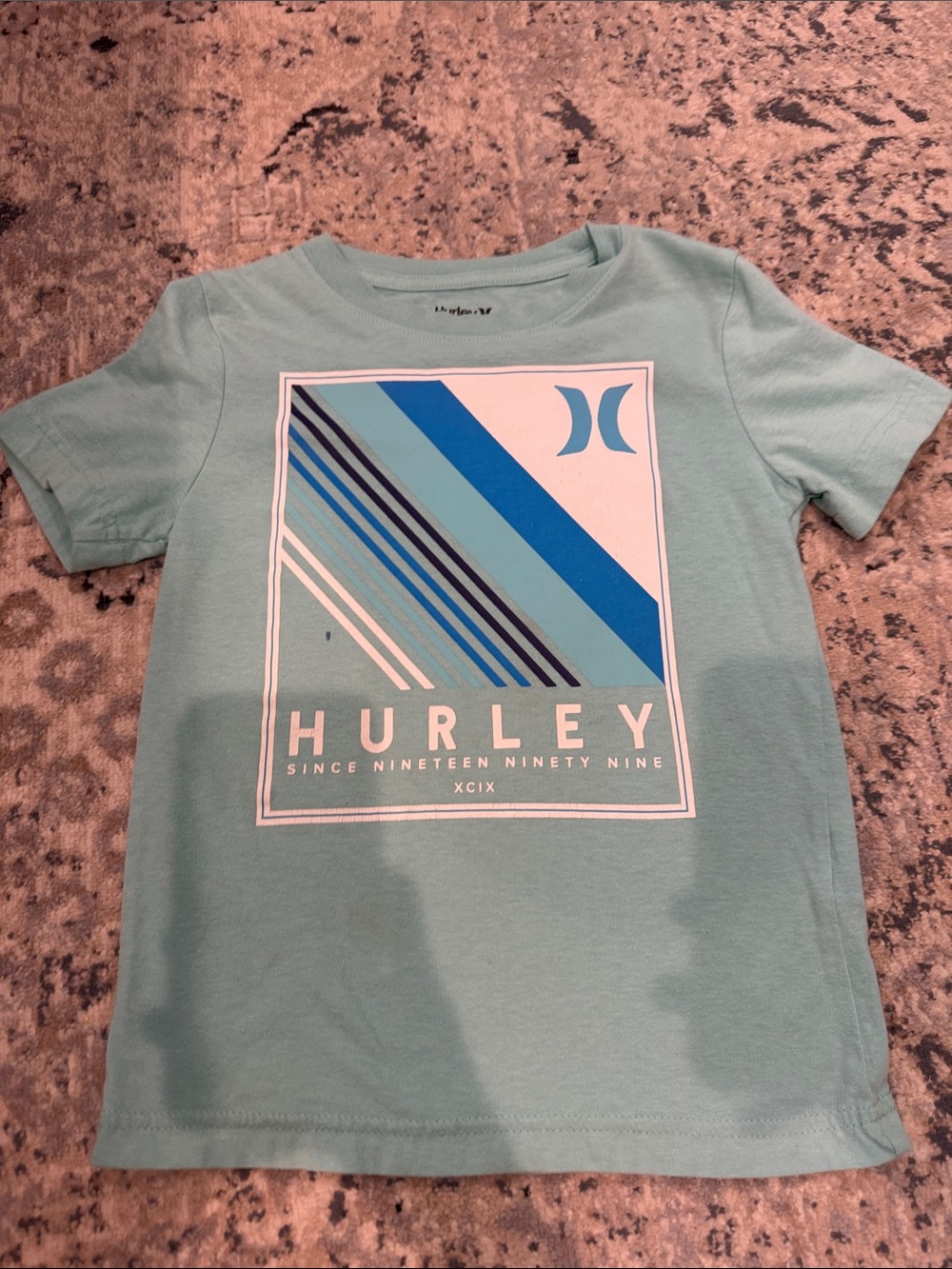 Hurley Kids Teal Graphic Short-Sleeve Tee